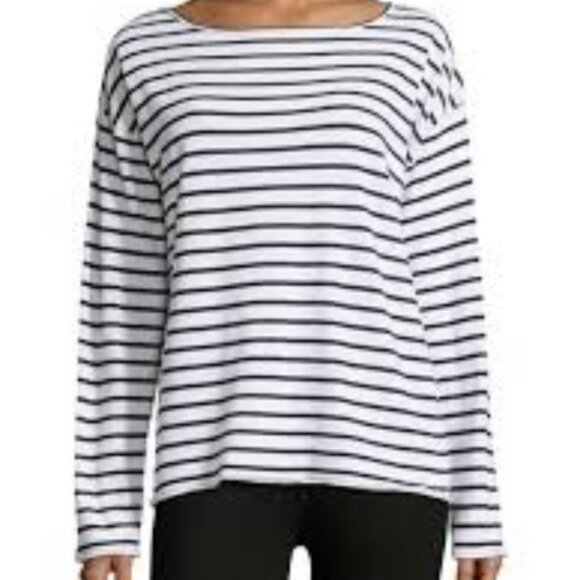 Rag & Bone Dakota Long Sleeve Striped Tee - Picture 1 of 4